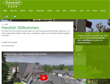 Tablet Screenshot of hotel-kastanienhof.de